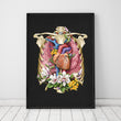 Load image into Gallery viewer, Heart, lungs and a ribcage anatomy art by Codex Anatomicus