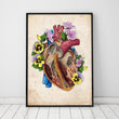 Charger l'image dans la galerie, Heart with flowers art print