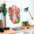 Charger l'image dans la galerie, Back muscles art print
