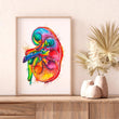 Load image into Gallery viewer, Left kidney anatomy art - Human Anatomy