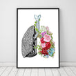 Load image into Gallery viewer, Lungs anatomy poster
