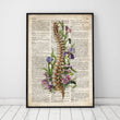 Laden Sie das Bild in den Galerie-Viewer, Floral spine anatomy art print on a dictionary page