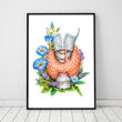 Load image into Gallery viewer, Thyroid anatomy poster by codex anatomicus