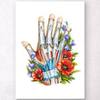 Laden Sie das Bild in den Galerie-Viewer, Hand anatomy poster