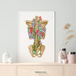 Load image into Gallery viewer, Back skeleton - Floral - White
