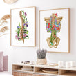 Load image into Gallery viewer, Back skeleton - Floral - White