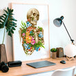 Load image into Gallery viewer, Skeleton anatomy art