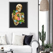 Load image into Gallery viewer, Skeleton anatomy art