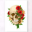 Load image into Gallery viewer, Skull with flowers poster