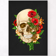 Load image into Gallery viewer, Skull with flowers poster