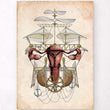 Charger l'image dans la galerie, Steampunk uterus anatomy art