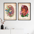 Load image into Gallery viewer, Kidney anatomy II - Floral - Vintage
