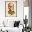 Load image into Gallery viewer, Facial muscles anatomy - Floral - Vintage