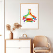 Charger l'image dans la galerie, Cervical vertebra watercolor art