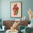 Laden Sie das Bild in den Galerie-Viewer, Back muscles anatomy print