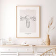 Charger l'image dans la galerie, Anatomical uterus poster