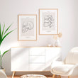 Charger l'image dans la galerie, Skull anatomy line drawing