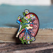 Load image into Gallery viewer, Anatomical kidney enamel pin