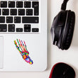 Load image into Gallery viewer, watercolor foot anatomy sticker by codex anatomicus
