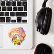 Load image into Gallery viewer, floral brain anatomy sticker by codex anatomicus