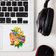 Load image into Gallery viewer, floral ear anatomy sticker by codex anatomicus