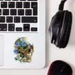 Load image into Gallery viewer, floral skull sticker by codex anatomicus