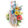 Laden Sie das Bild in den Galerie-Viewer, Foot anatomy sticker