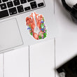 Load image into Gallery viewer, Back muscles anatomy sticker - Floral