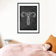 Load image into Gallery viewer, Uterus anatomy art