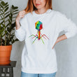 Load image into Gallery viewer, white virus sweatshirt for women