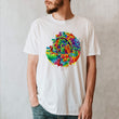 Laden Sie das Bild in den Galerie-Viewer, white virus t-shirt for men