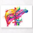 Laden Sie das Bild in den Galerie-Viewer, Liver anatomy poster