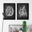 Laden Sie das Bild in den Galerie-Viewer, Anatomical heart and brain art