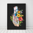 Load image into Gallery viewer, Foot anatomy art