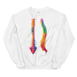 Laden Sie das Bild in den Galerie-Viewer, sweatshirt for physiotherapists featuring watercolor vertebrae