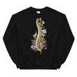 Load image into Gallery viewer, black spine anatomy sweatshirt for doctors and medical students by codex anatomicus