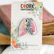 Load image into Gallery viewer, anatomical lungs pin by codex anatomicus
