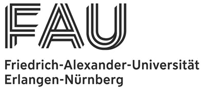 Friedrich Alexander Universitat logo in black and white