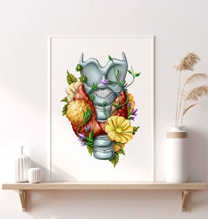 Thyroid adenoma art print