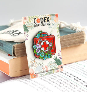 First aid kit enamel pin for nurses, doctors and emergency healthcare workers