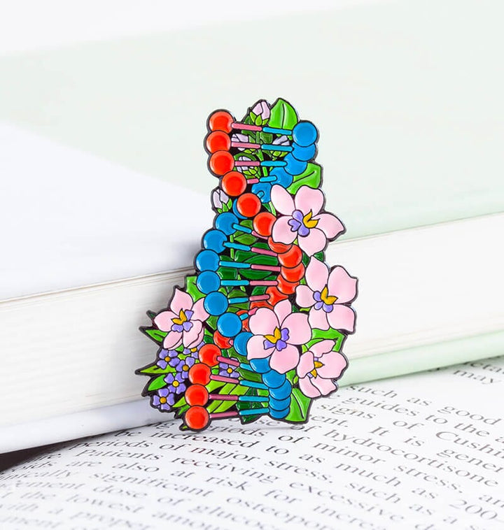 DNA enamel pin