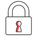 a padlock icon symbolizing secure checkout on codex anatomicus website