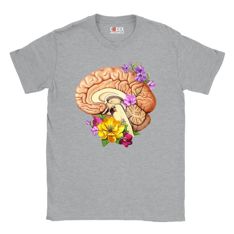 T-shirt Unisexe Cerveau II - Floral