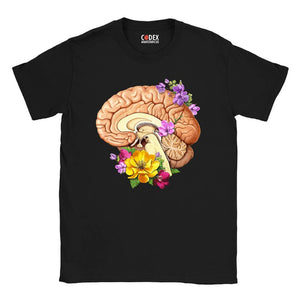 Brain II Unisex T-Shirt - Floral