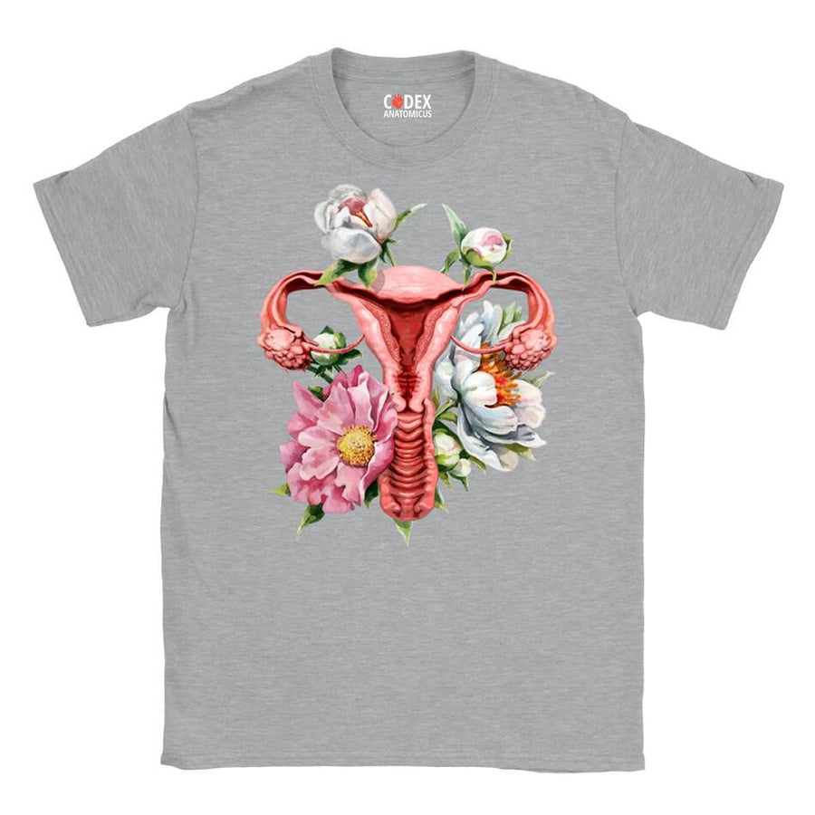 T-shirt Unisexe Utérus - Floral