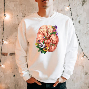 floral sweatshirt for men by codex anatomicus