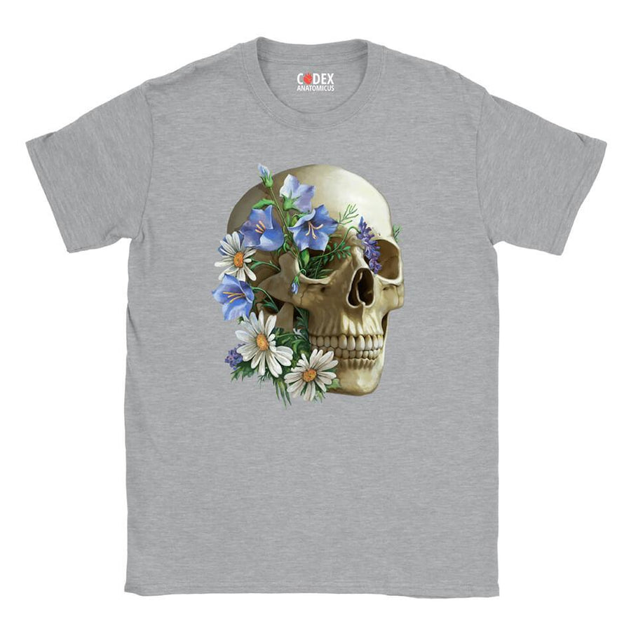 Schädel Unisex T-Shirt - Floral