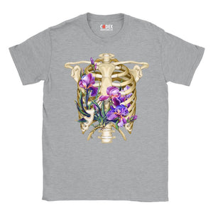T-shirt Unisexe Cage Thoracique - Floral