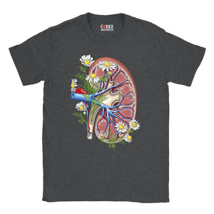 Kidney Unisex T-Shirt - Floral