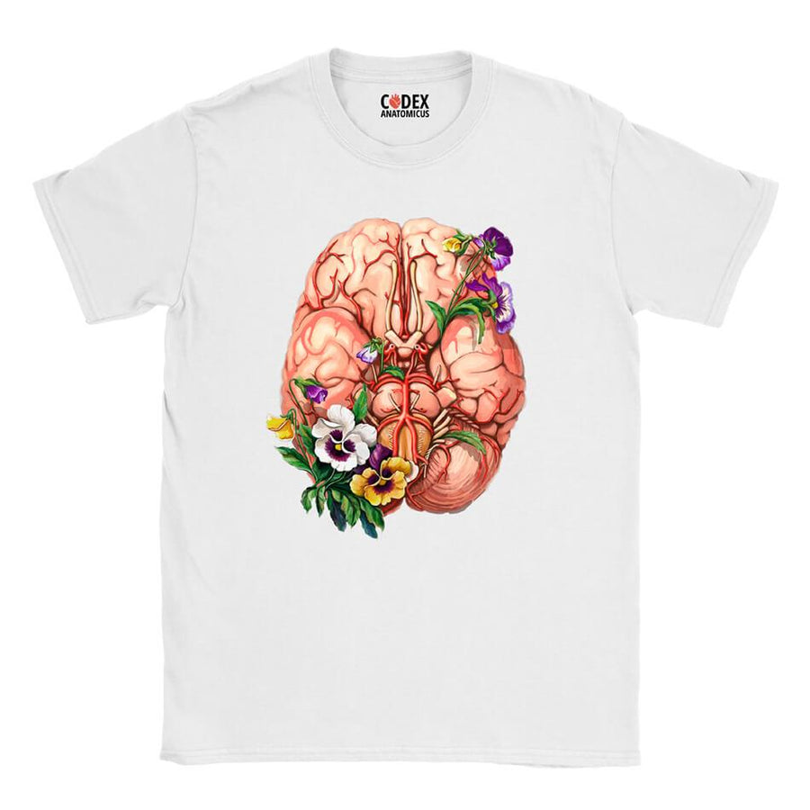 Skeleton Shut Up Brain T-shirt For Sale 